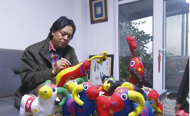 東營工藝美術大師匠心獨運 2015年“大吉羊”工藝美術品賞析